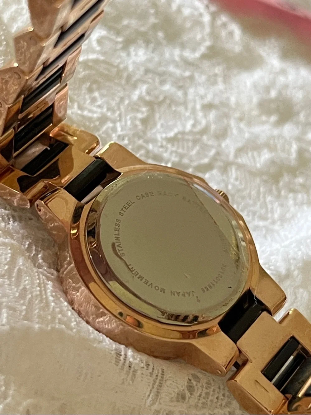 Style & Co. Gold-Tone and Black Crystal Accent Women's Watch